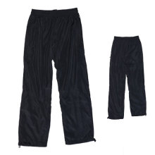 Yj-3005 Lined Mens Black Microfiber Sports Pants Sweatpants